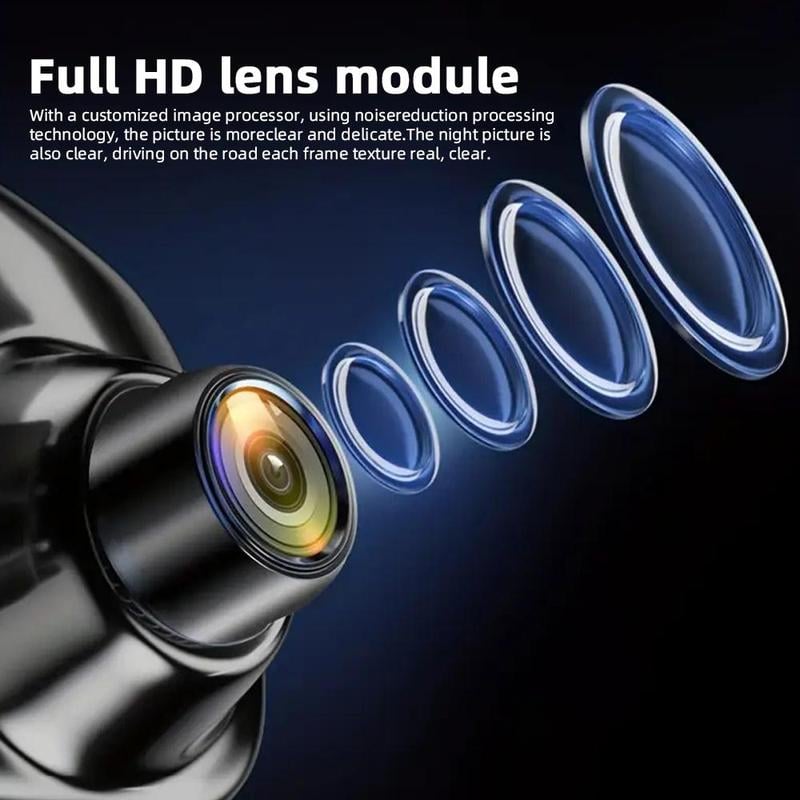Dual Lens Car Camera with Night Vision and HD Recording