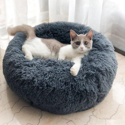 Plush Fake Fur Dog Bed