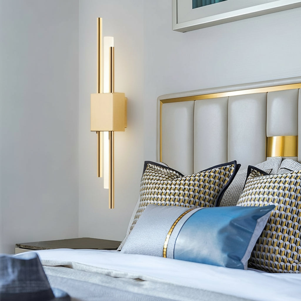 Modern LED Copper Wall Light Fixture