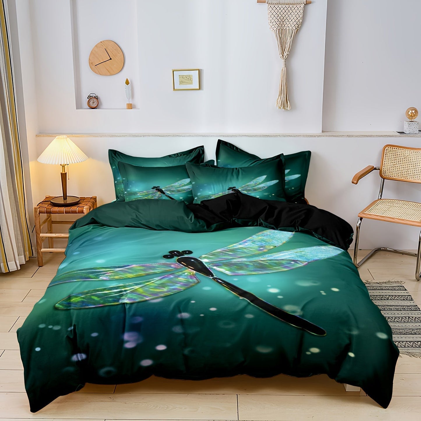 Soft Dragonfly Comforter Bed Set
