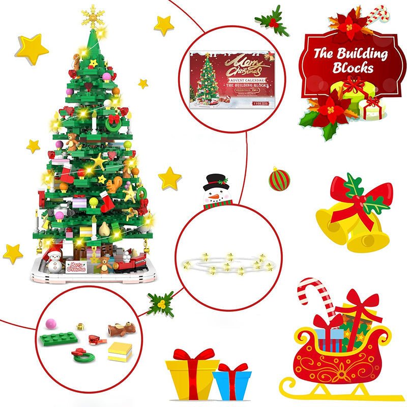 1,102-Piece Christmas Advent Calendar for Creative Holiday Memories