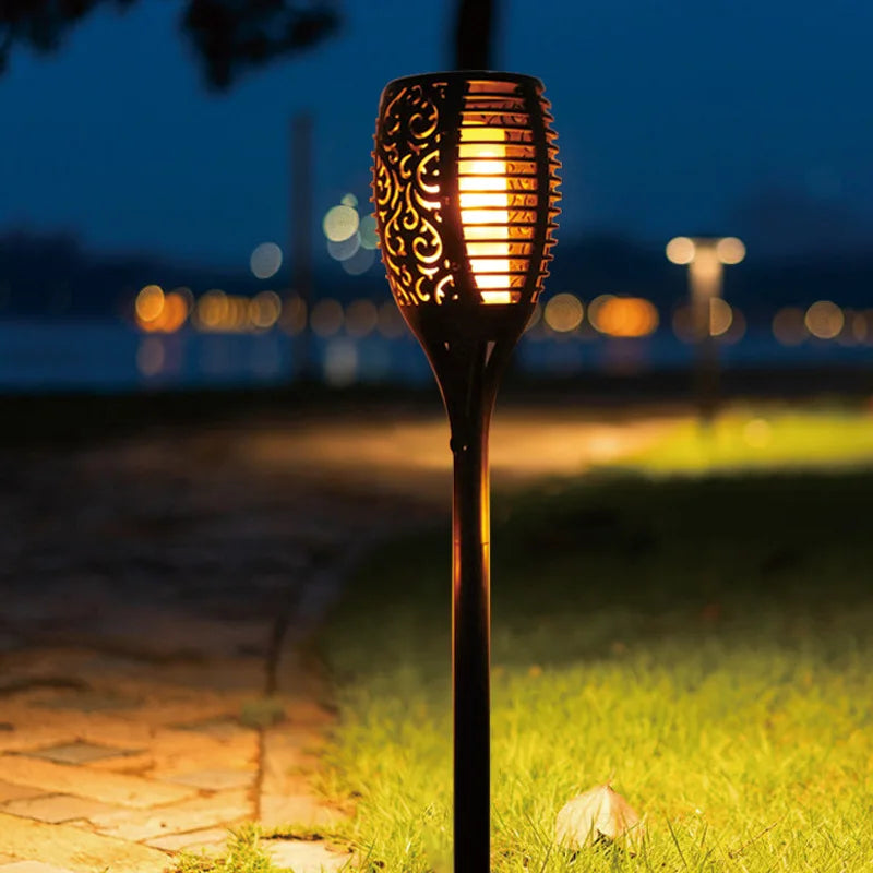 Outdoor Solar Powered Flame Light Torch