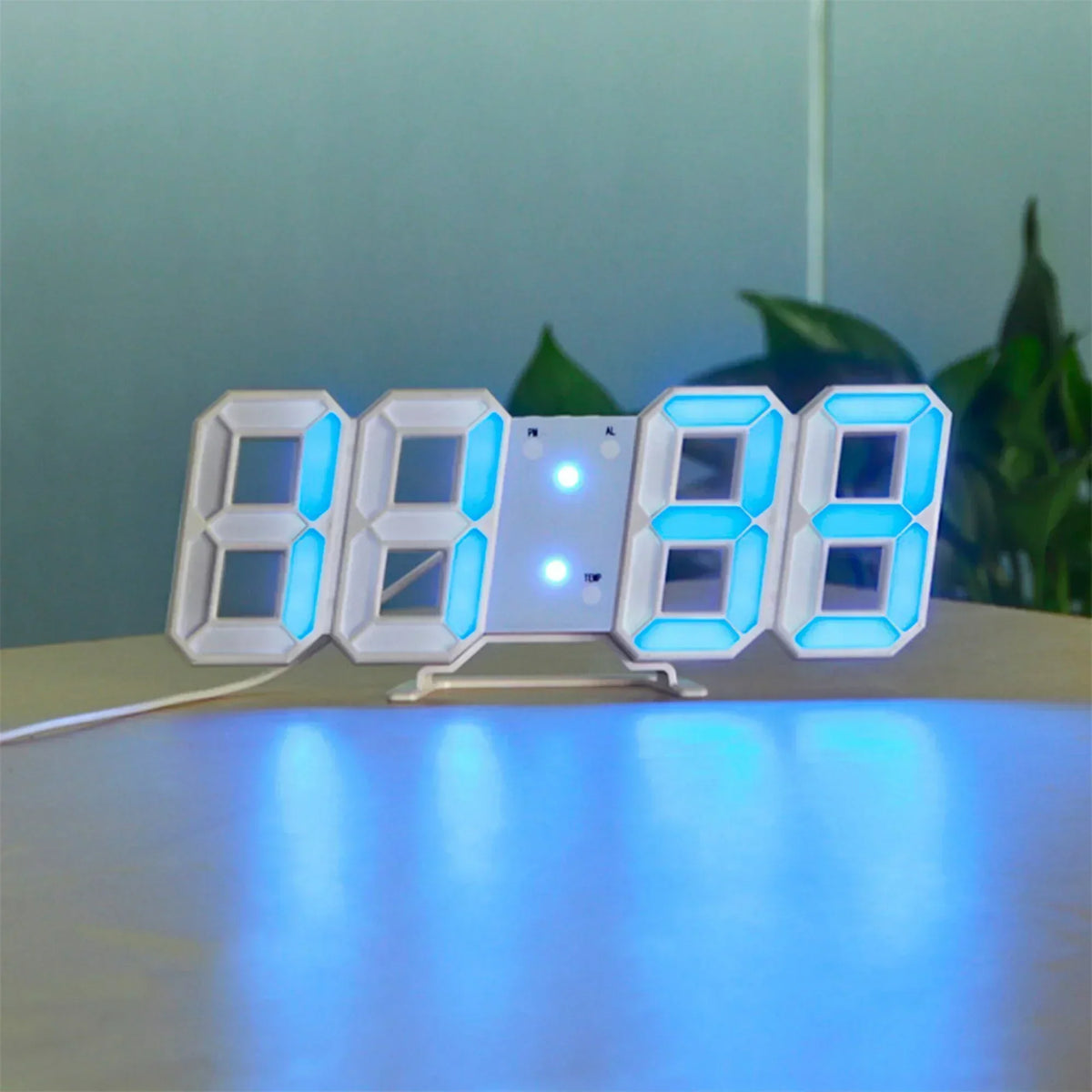 Modern Digital LED Wall Clock with Adjustable Brightness