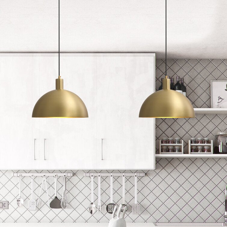 Classic Gold Globe Pendant Light