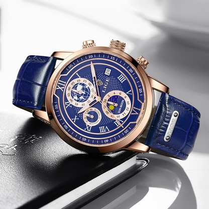 Affordable Leather Chronograph Men's Watch