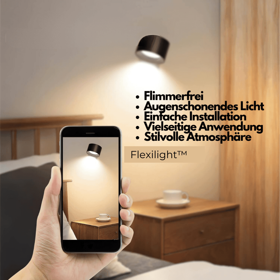 Flexible Cordless LED Wall Light – Adjustable Head