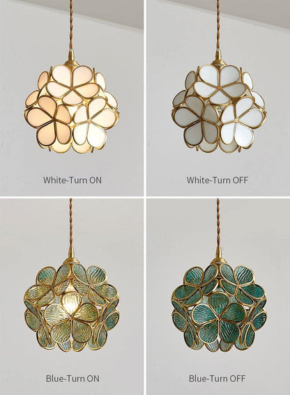Elegant Glass Pendant Ceiling Light Adjustable Height