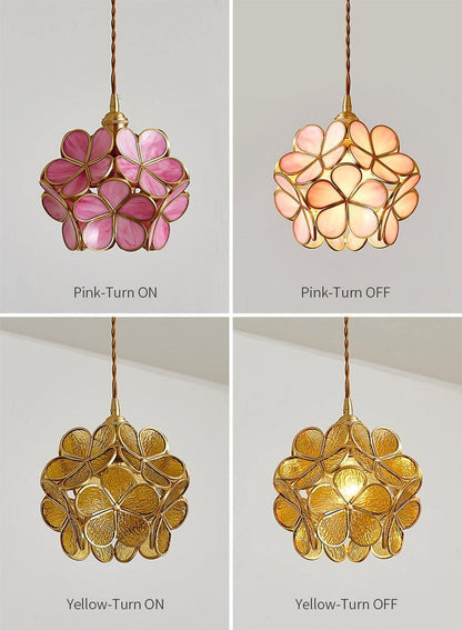 Elegant Glass Pendant Ceiling Light Adjustable Height
