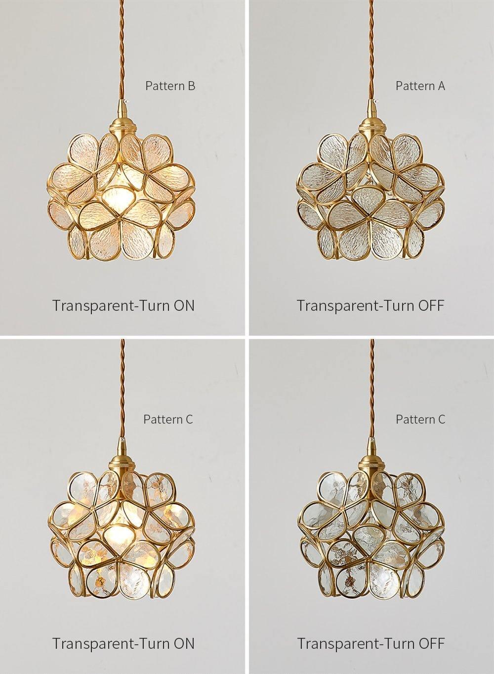 Elegant Glass Pendant Ceiling Light Adjustable Height