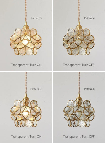 Elegant Glass Pendant Ceiling Light Adjustable Height