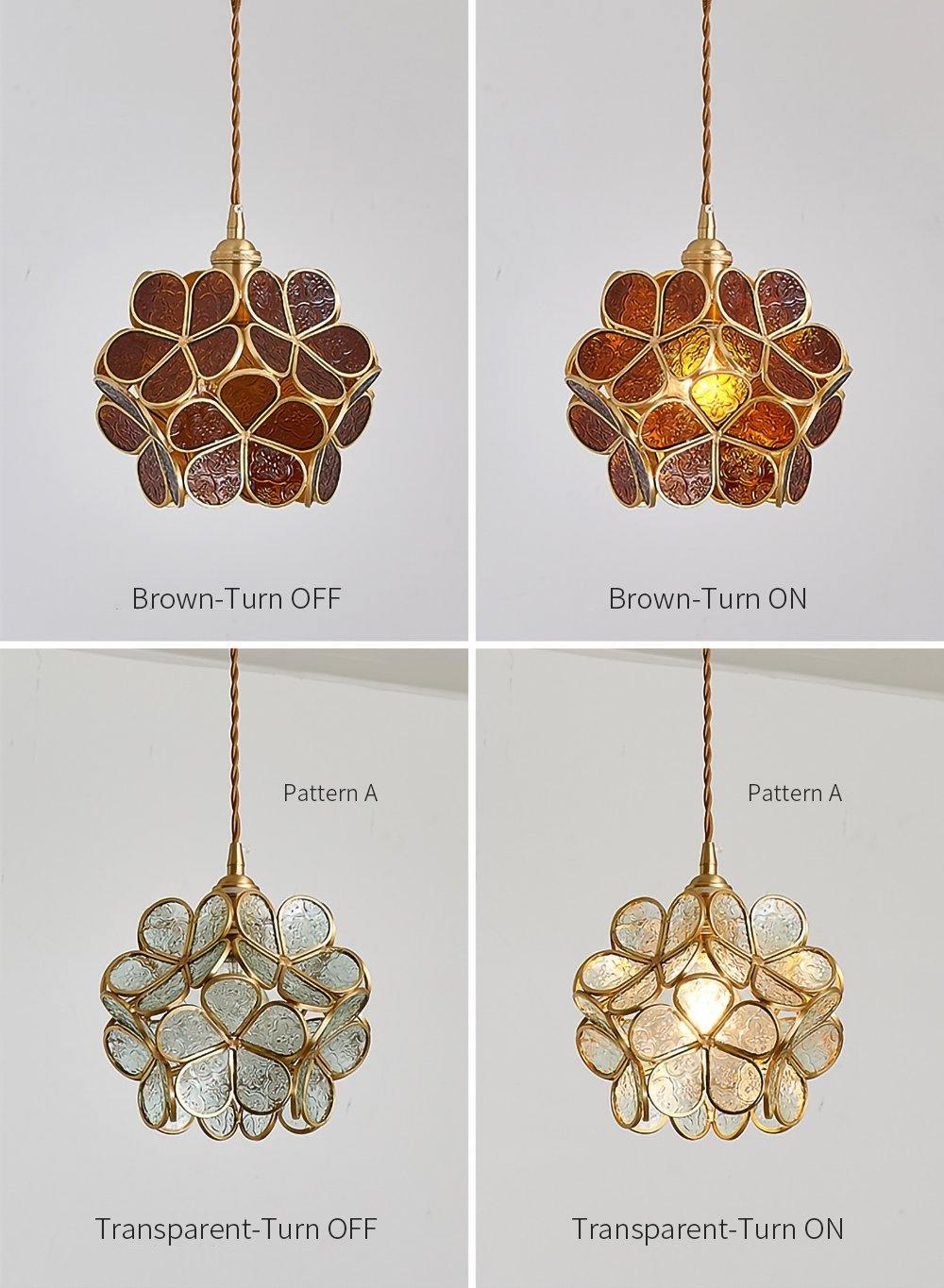 Elegant Glass Pendant Ceiling Light Adjustable Height