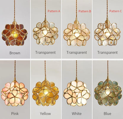 Elegant Glass Pendant Ceiling Light Adjustable Height