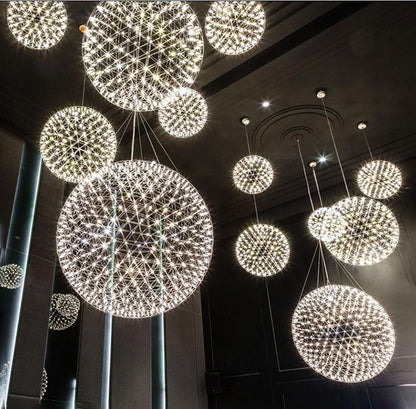 Shiny Crystal Pendant Drop Light Fixture