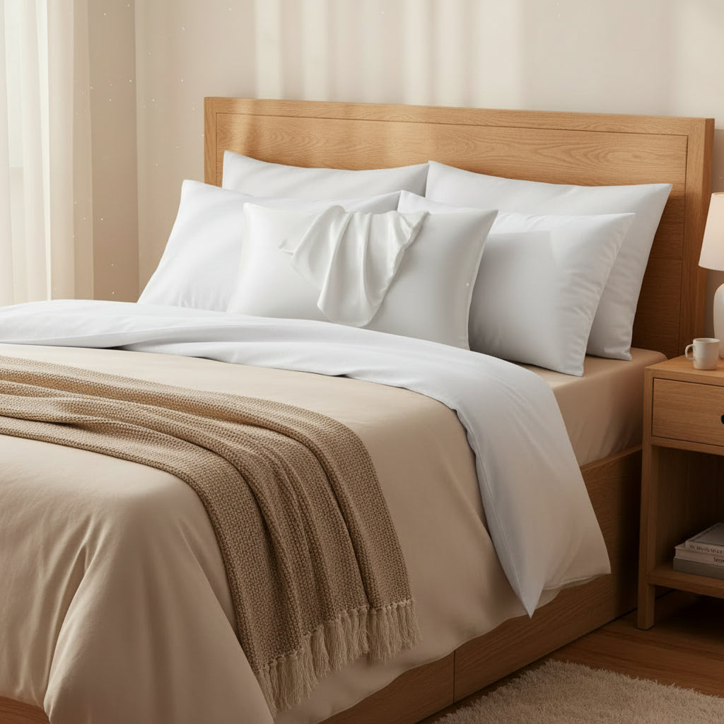 100% Mulberry Silk Pillowcase with Smooth Breathable Surface