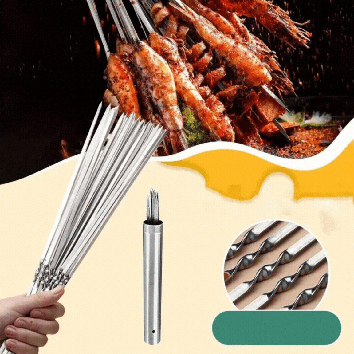 Premium BBQ Set | 10pc Stainless Steel Grill Utensils