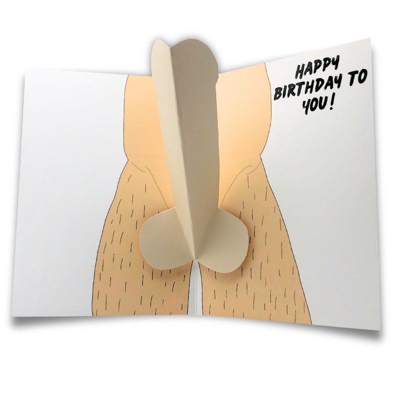 Humorous 3D Pop Up Birthday Greeting Card