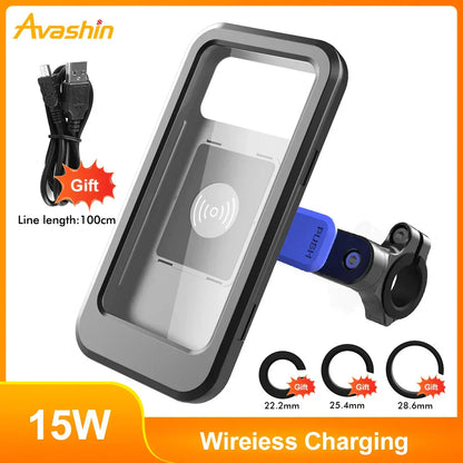 Durable 15W Wireless Bike Phone Holder Mount