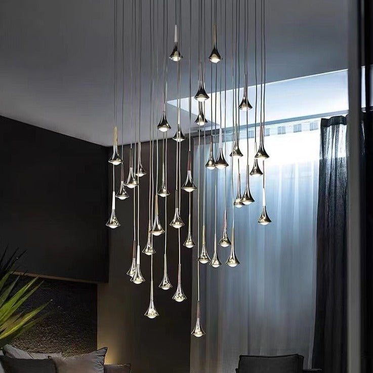 Elegant Crystal Drop LED Ceiling Light