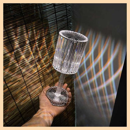 Sleek Dimmable Crystal Table Lamp