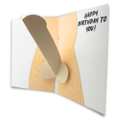 Humorous 3D Pop Up Birthday Greeting Card - Cofik
