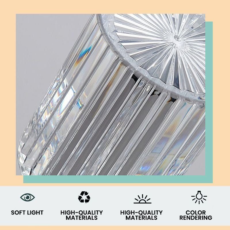 Sleek Dimmable Crystal Table Lamp