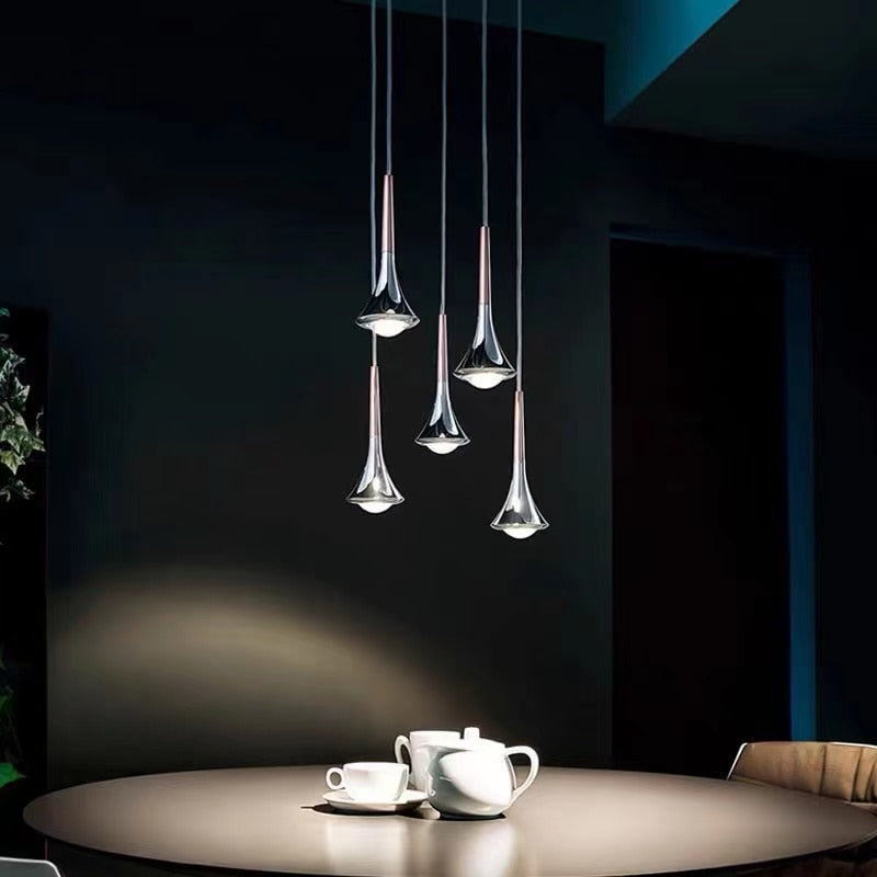 Elegant Crystal Drop LED Ceiling Light - Cofik