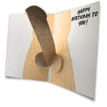 Humorous 3D Pop Up Birthday Greeting Card