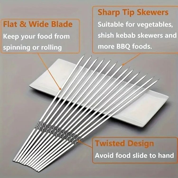 Premium BBQ Set | 10pc Stainless Steel Grill Utensils