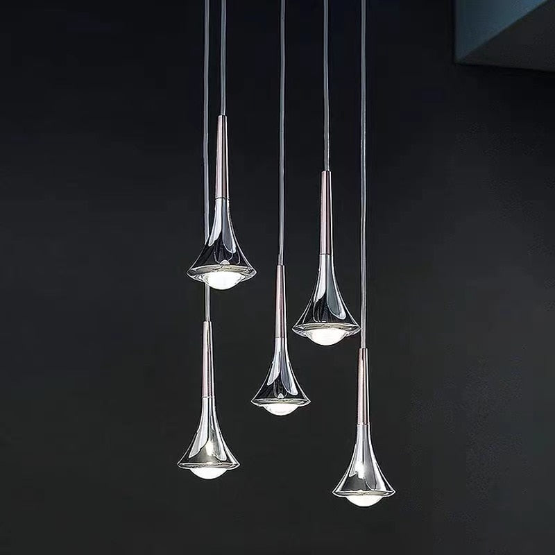 Elegant Crystal Drop LED Ceiling Light