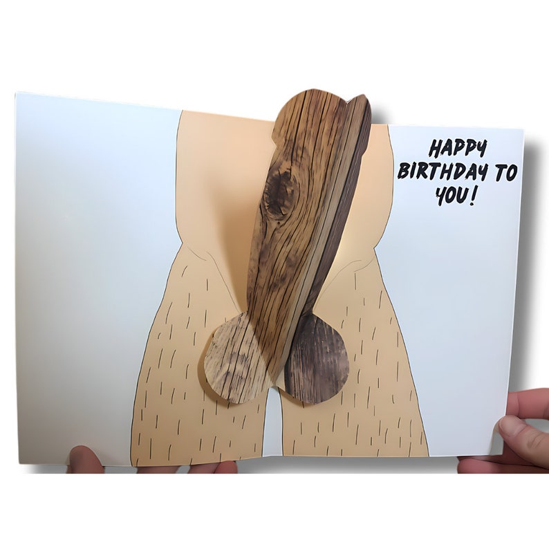 Humorous 3D Pop Up Birthday Greeting Card
