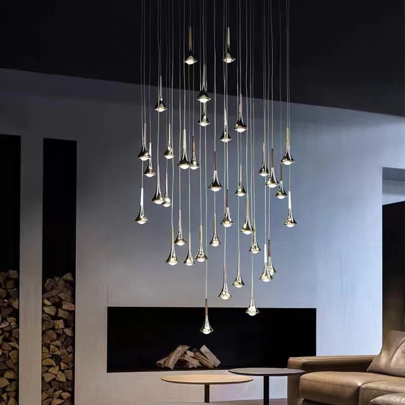 Elegant Crystal Drop LED Ceiling Light
