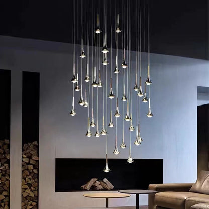 Elegant Crystal Drop LED Ceiling Light