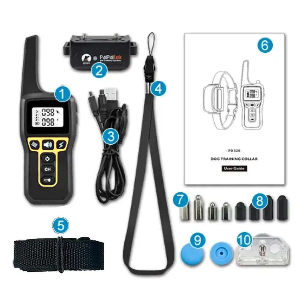 Waterproof Rechargeable Dog Shock Collar with Remote Control