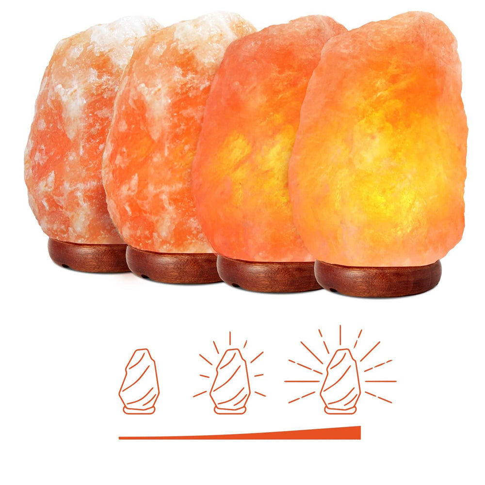 Natural Salt Table Lamp with Adjustable Dimmer