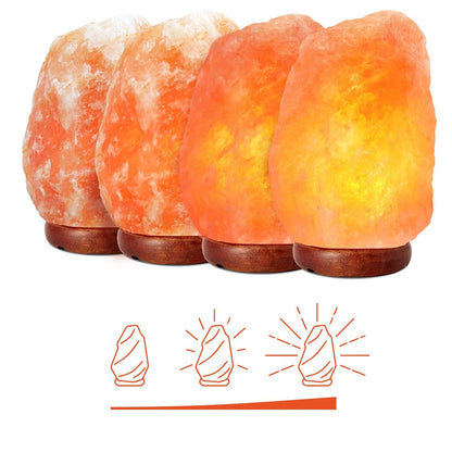 Natural Salt Table Lamp with Adjustable Dimmer