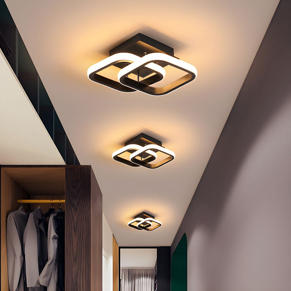 Dark Iron LED Hanging Light