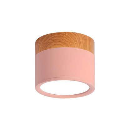 Soft White Wooden Ceiling Light Fixture