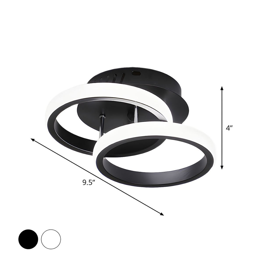 Dark Iron LED Hanging Light