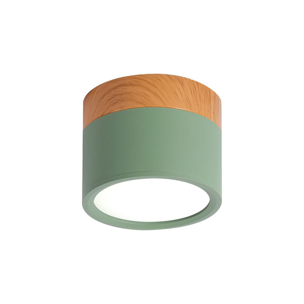Soft White Wooden Ceiling Light Fixture