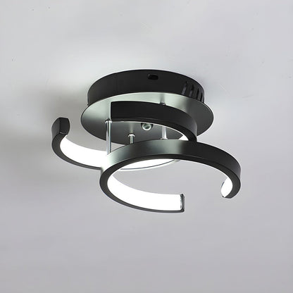 Modern Black LED Ceiling Light Fixture