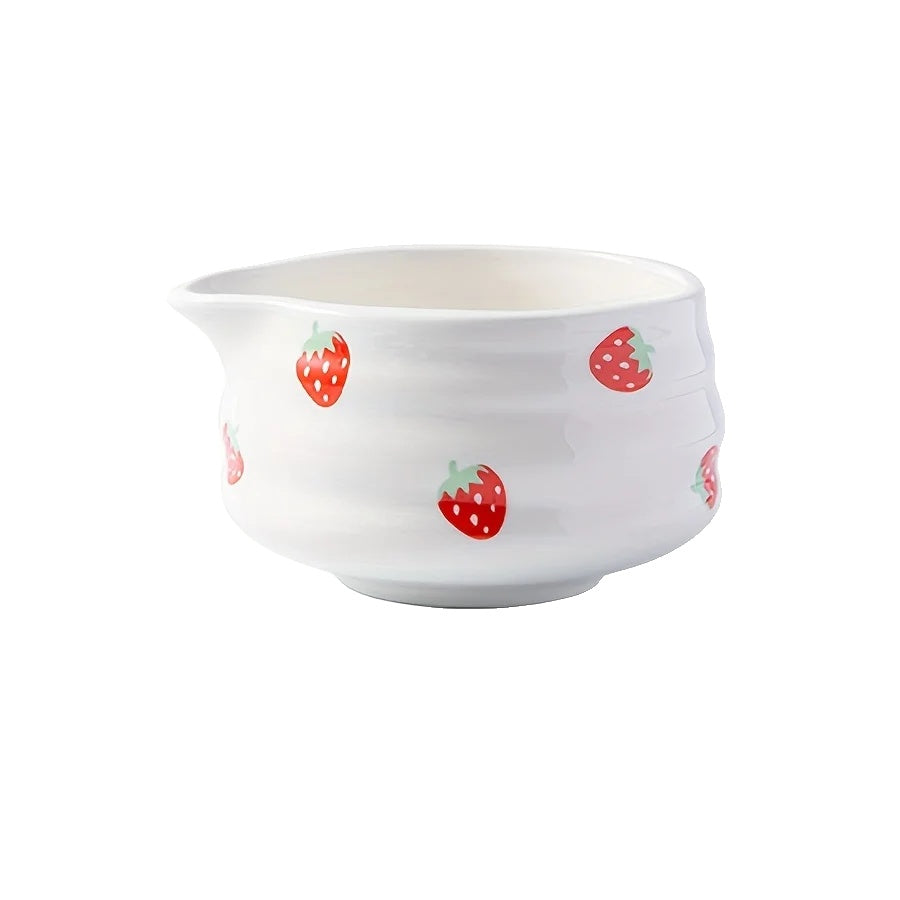 Pink Ceramic Matcha Tea Bowl Set Large Premium Quality