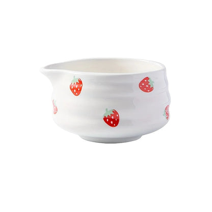 Pink Ceramic Matcha Tea Bowl Set Large Premium Quality