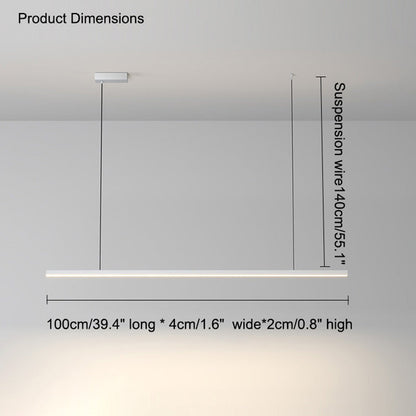 Sleek Metal Kitchen Island LED Pendant Light