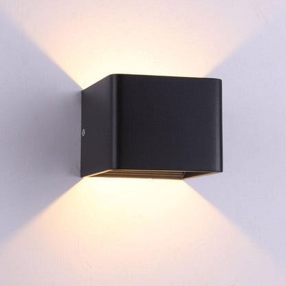 Metallic Small Square Wall Light