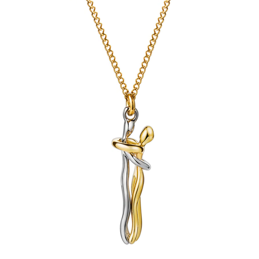 Cute Embrace Pendant Necklace