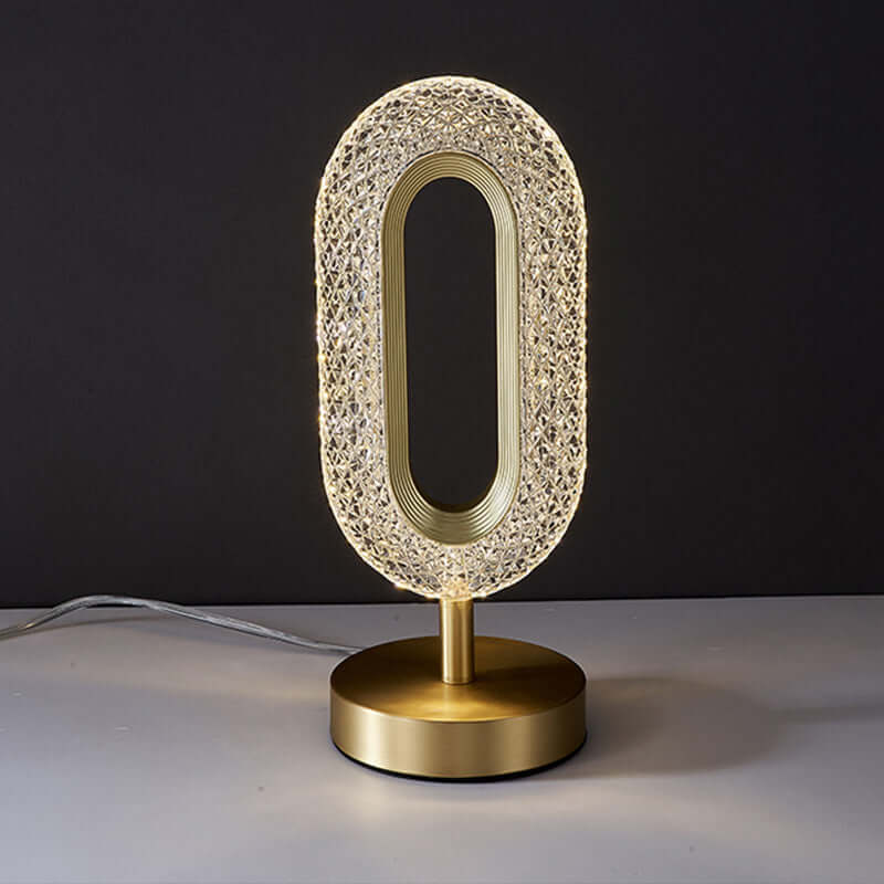 Crystal Glass LED Desk Lamp