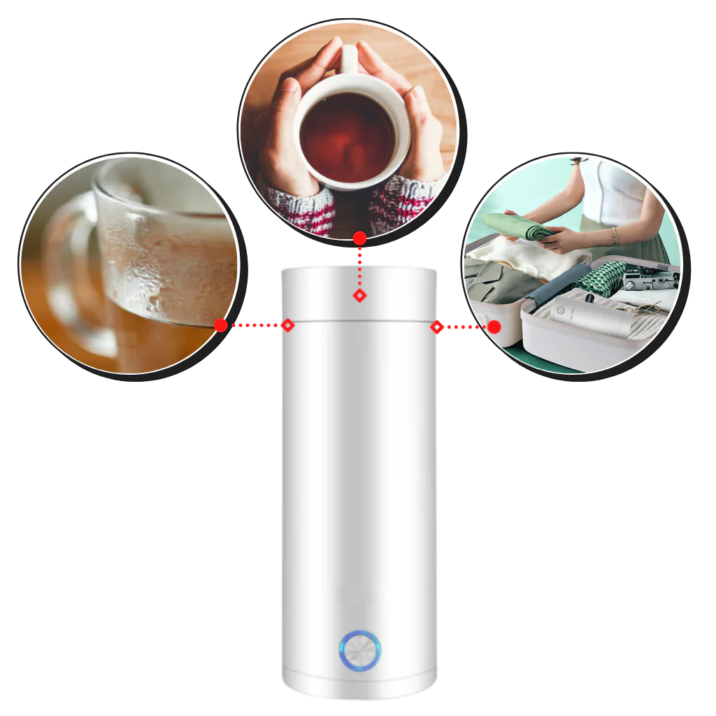 Compact Travel Electric Kettle 400ml
