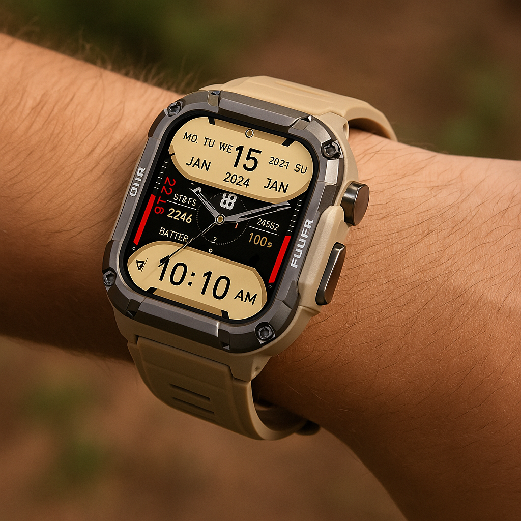 Waterproof Fitness Tracker Watch - Black Noxord