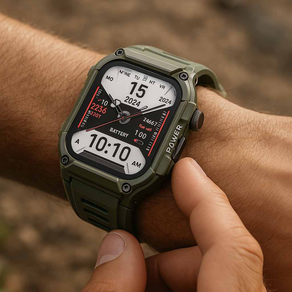 Waterproof Fitness Tracker Watch - Black Noxord