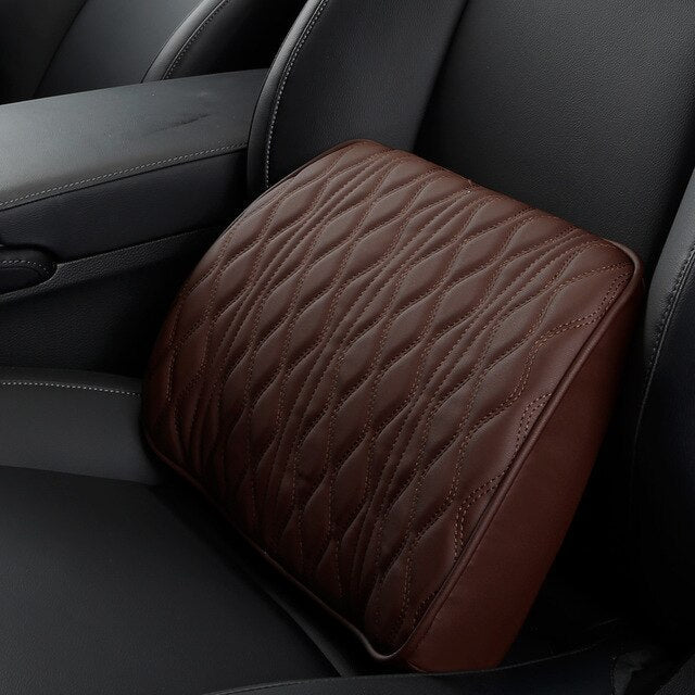 Comfort Travel Pillow Set with Memory Foam Leather